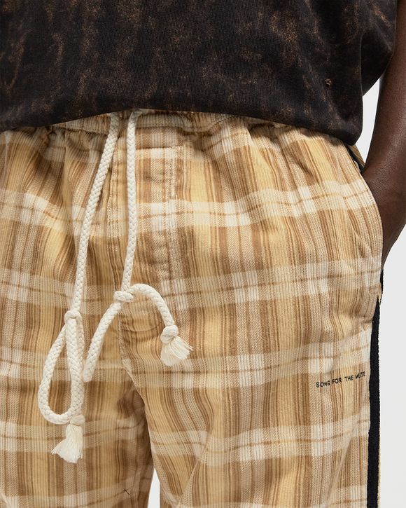 X SONG FOR THE MUTE ADI006 PLAID PANT