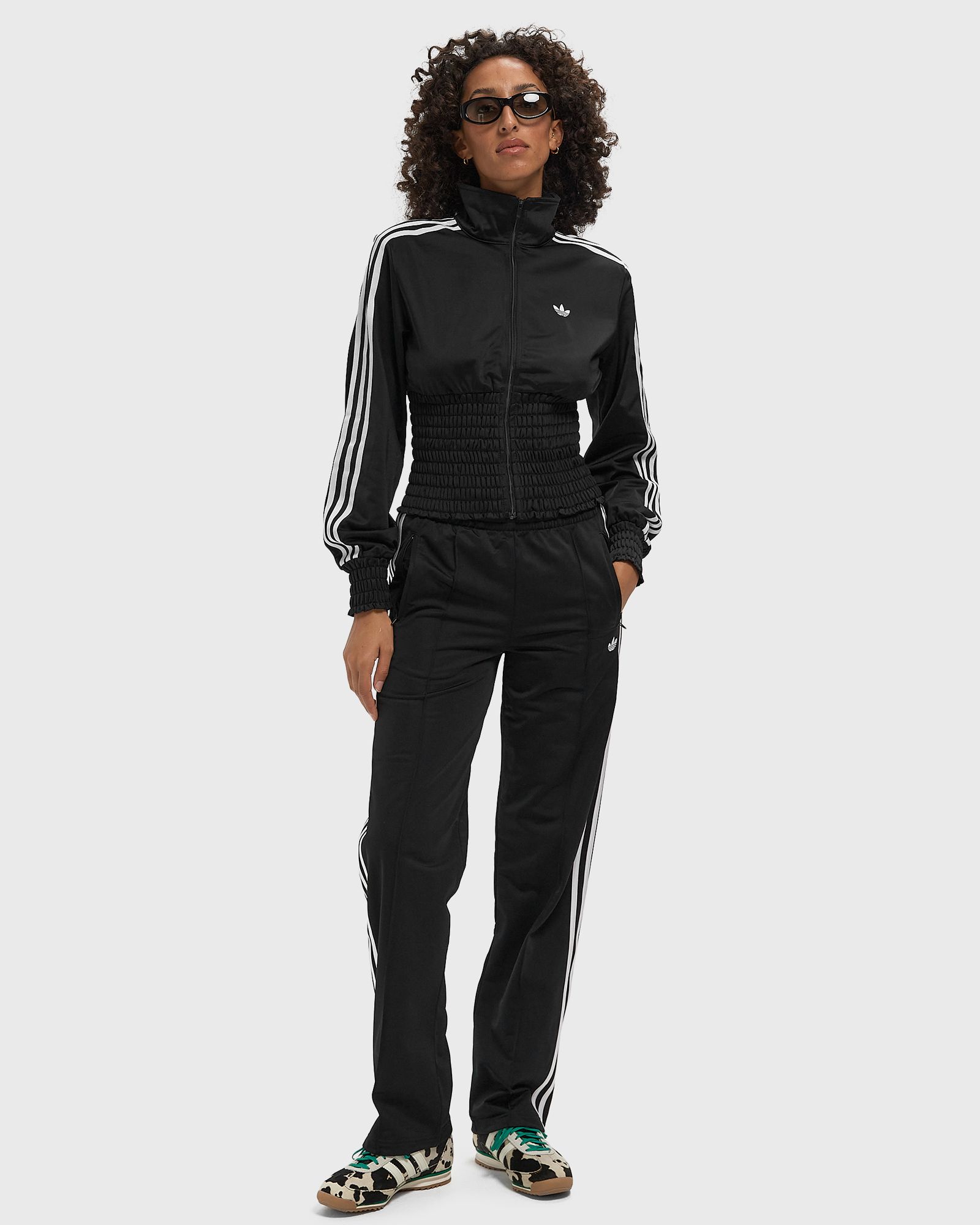 SMOCKED FB TRACK TOP