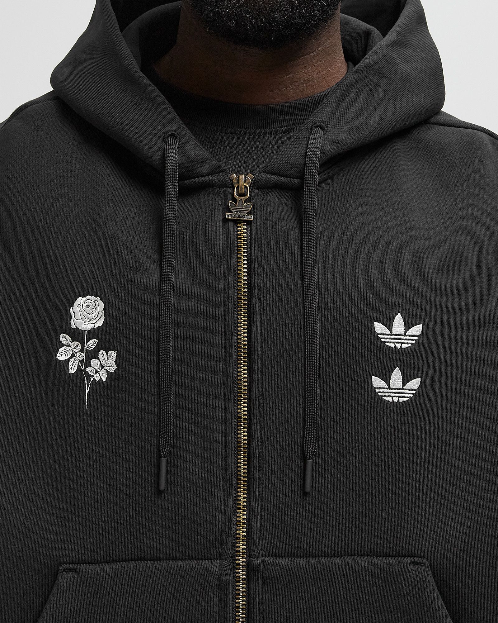 Adidas x WILLY CHAVARRIA HEAVYWEIGHT ZIP HOODIE Black | BSTN Store
