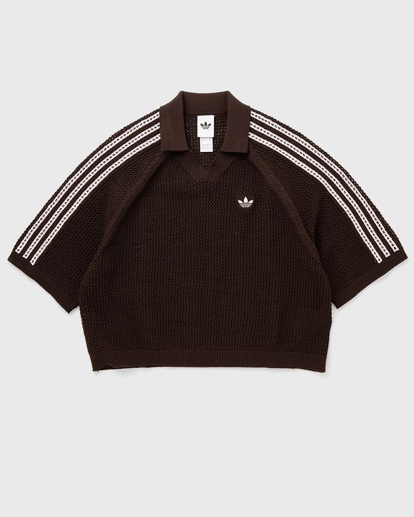 WMNS KNITTED CROCHET POLO
