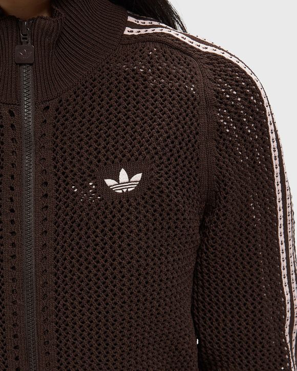 WMNS KNITTED CROCHET FIREBIRD TRACK TOP
