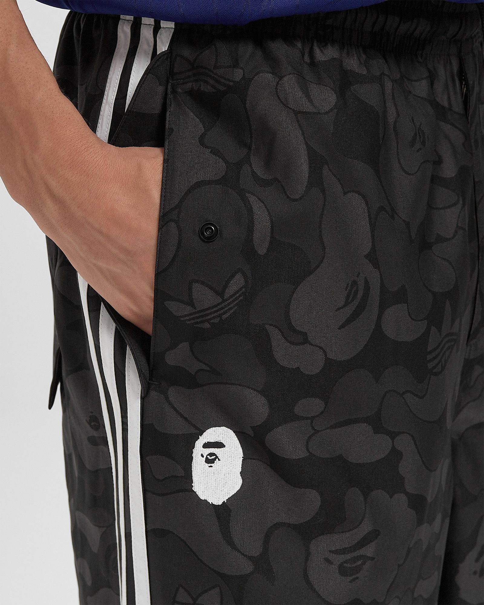 Adidas x BAPE JACQUARD PANTS Black | BSTN Store