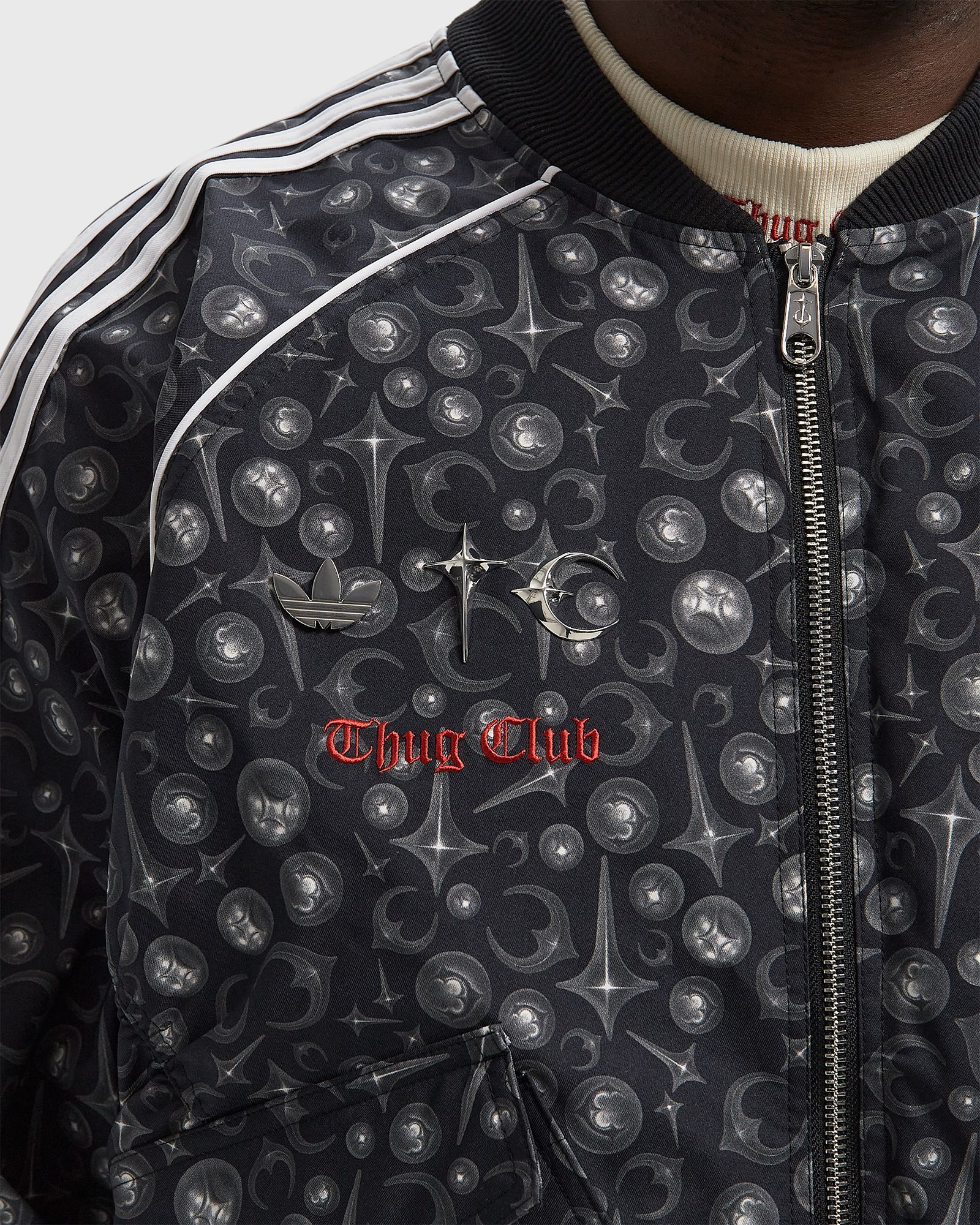 ジャケット・アウター adidas THUG CLUB LEATHER JACKET Adidas x Thug Club】Teamgeist Faux Leather Jacket☆正規品 (Thug