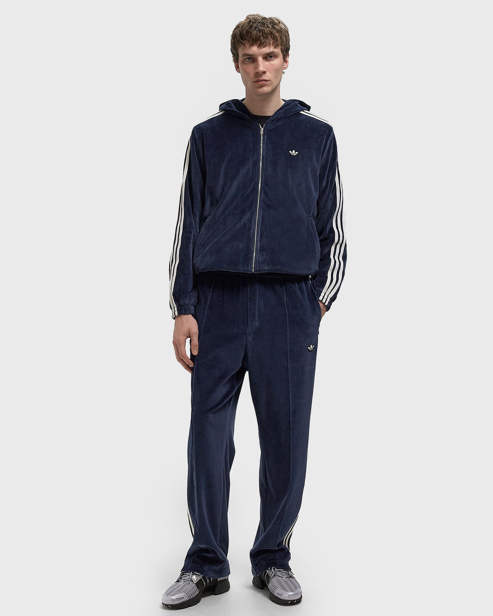 x WALES BONNER VELOUR TRACK JACKET