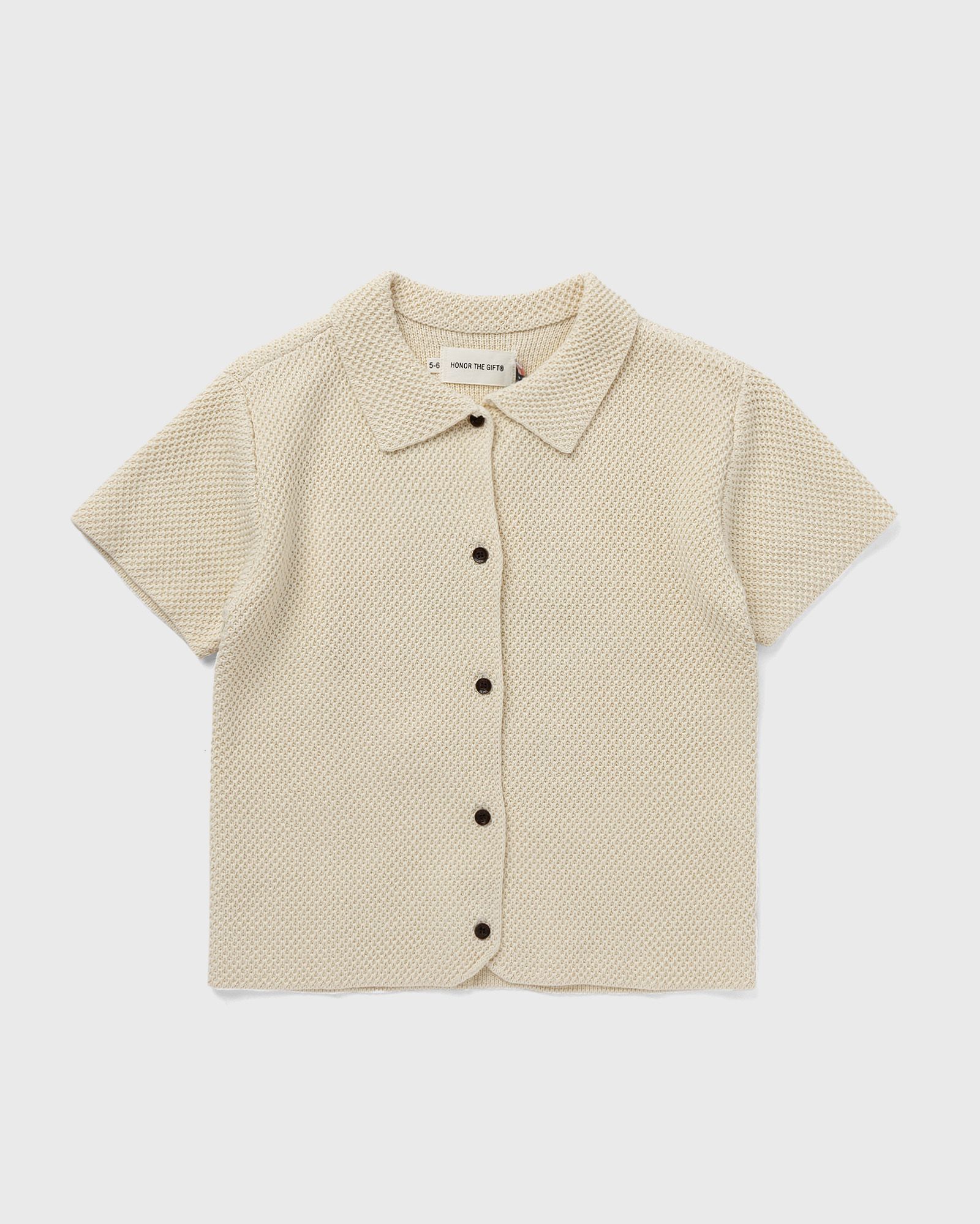 Honor The Gift - knit h button up  shirts white in größe:age 2-4 | eu 92-104