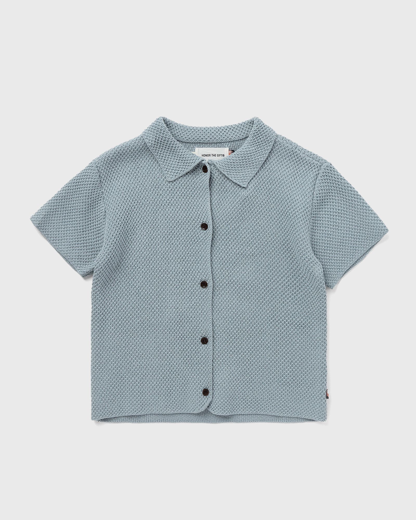 Honor The Gift - knit h button up  shirts blue in größe:age 2-4 | eu 92-104