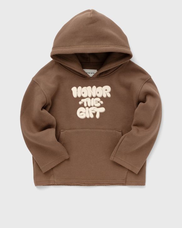 Honor The Gift KIDS BUBBLE HOODIE Brown - LIGHT BROWN