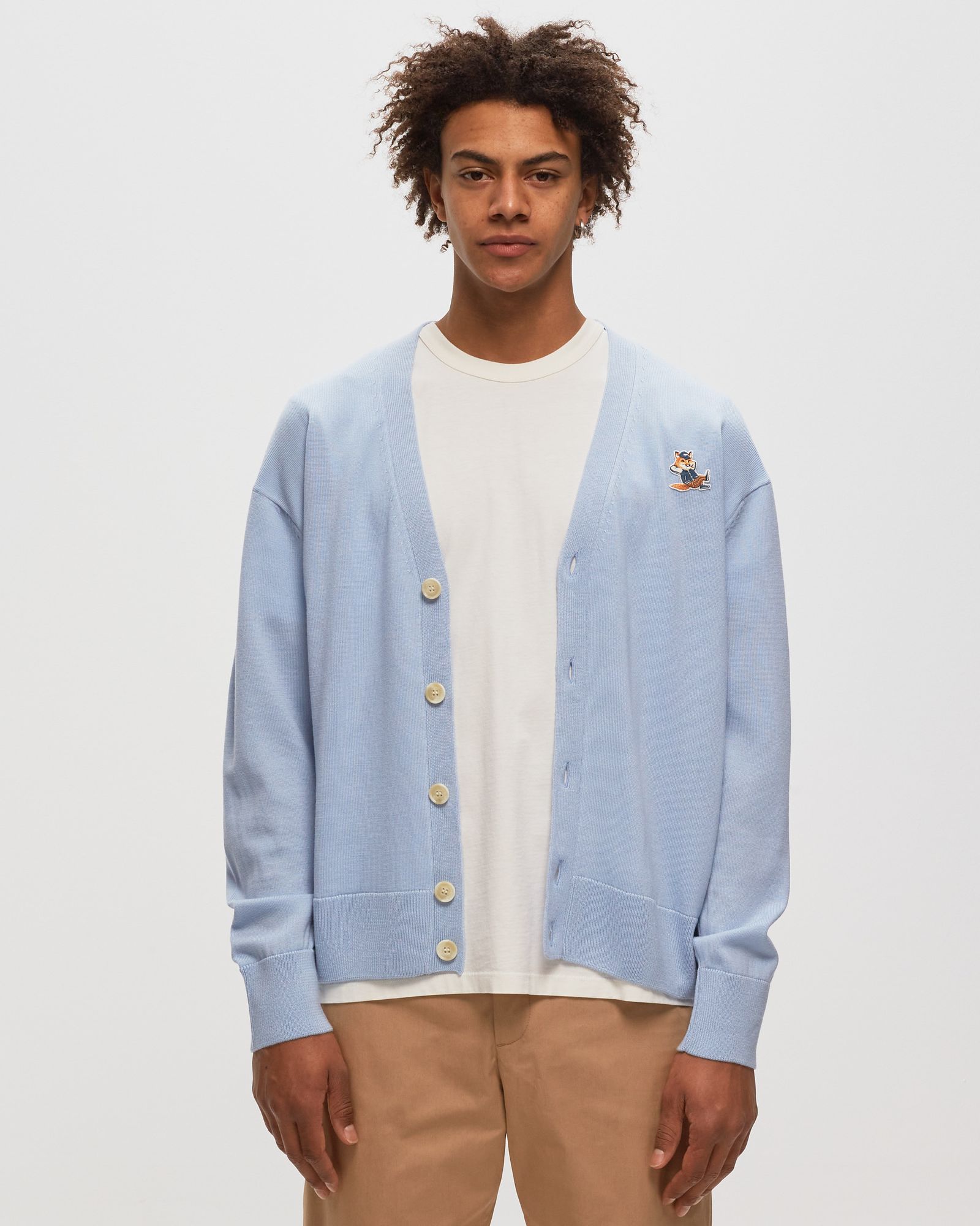 DRESSED FOX PATCH RELAXED CARDIGAN