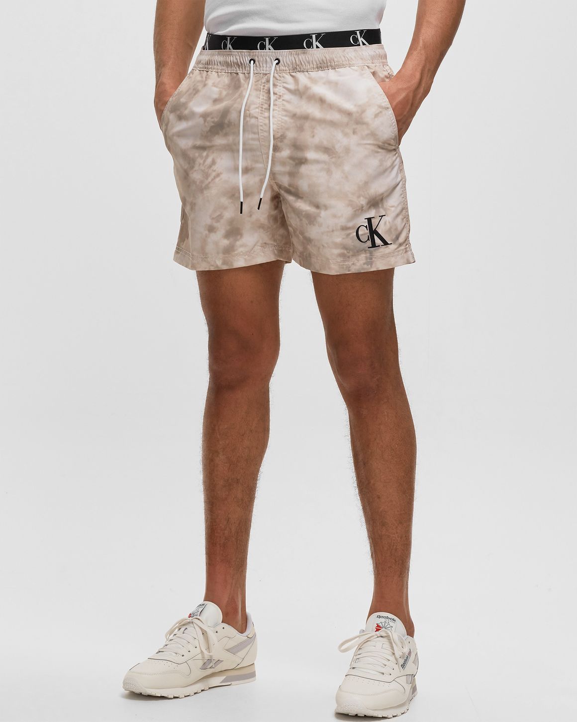 Calvin Klein Underwear MEDIUM DOUBLE WAISTBAND SWIMSHORTS