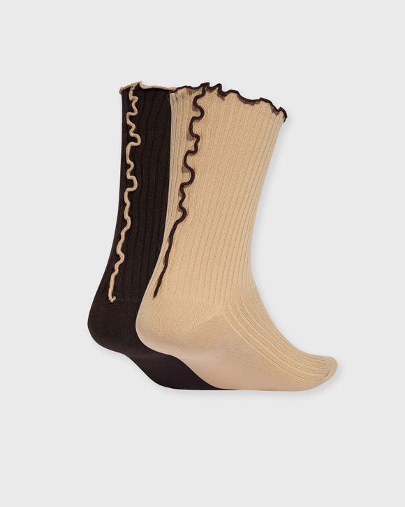 RUFFLE CREW SOCKS 2 PAIRS