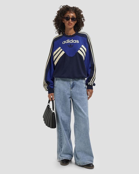 WMNS GARMENT WASHED GRAPHIC CREW
