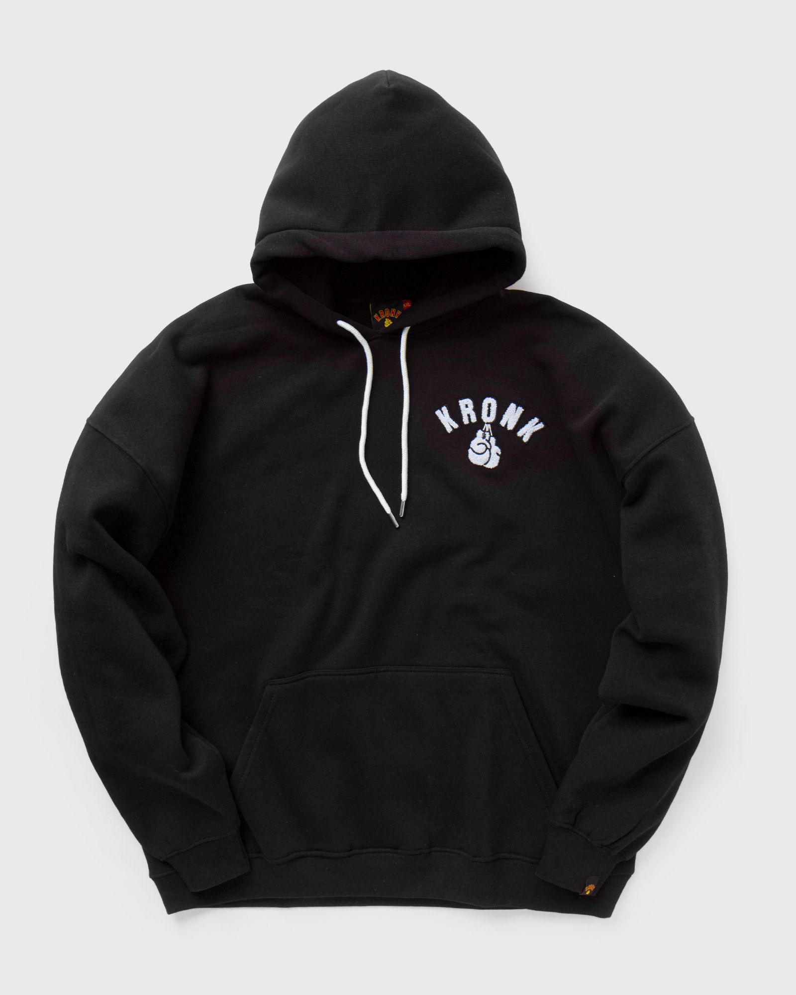 Boxing Team Towelling Applique Hoodie Regular Fit Black