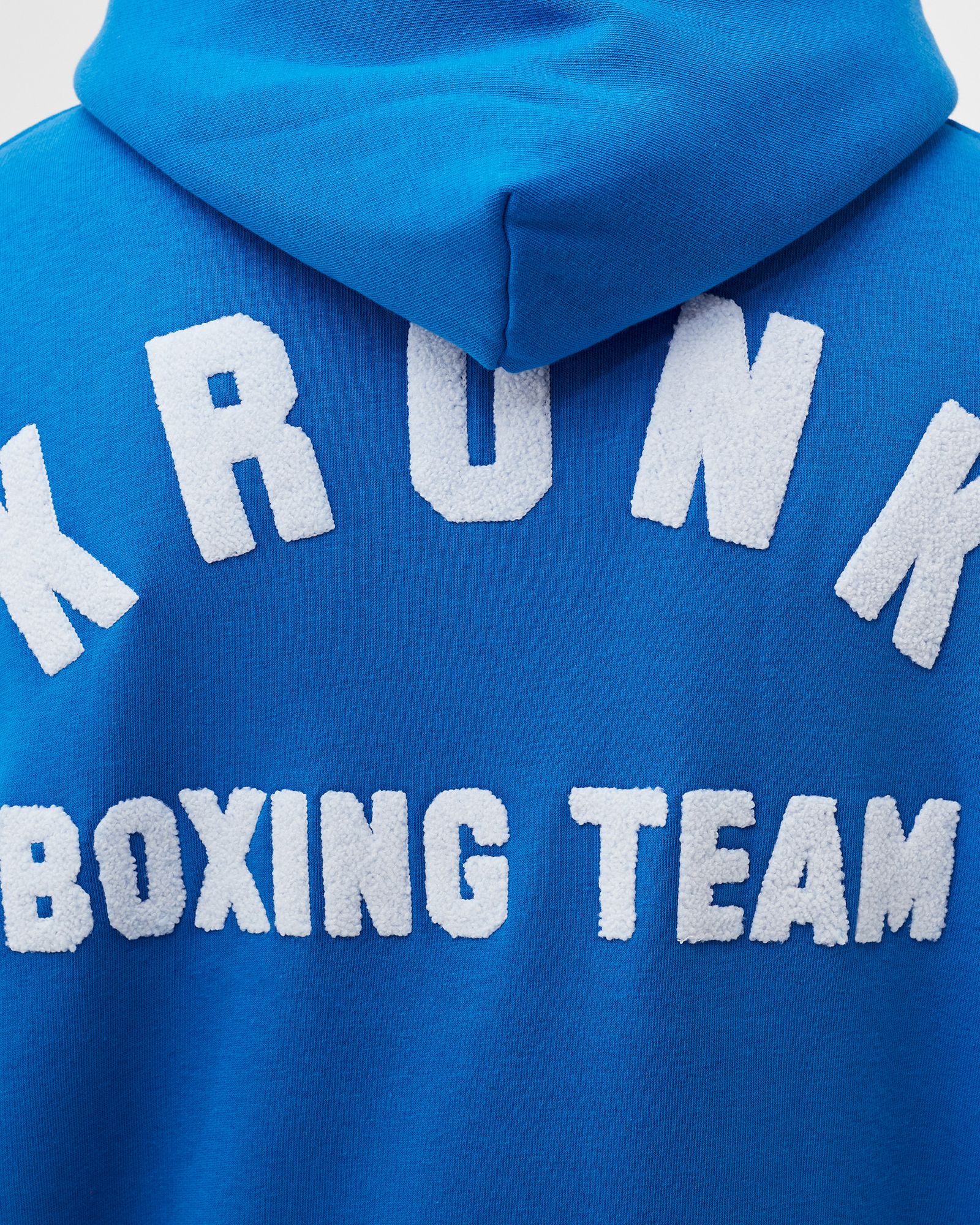 Boxing Team Towelling Applique Hoodie Regular Fit Royal Blue