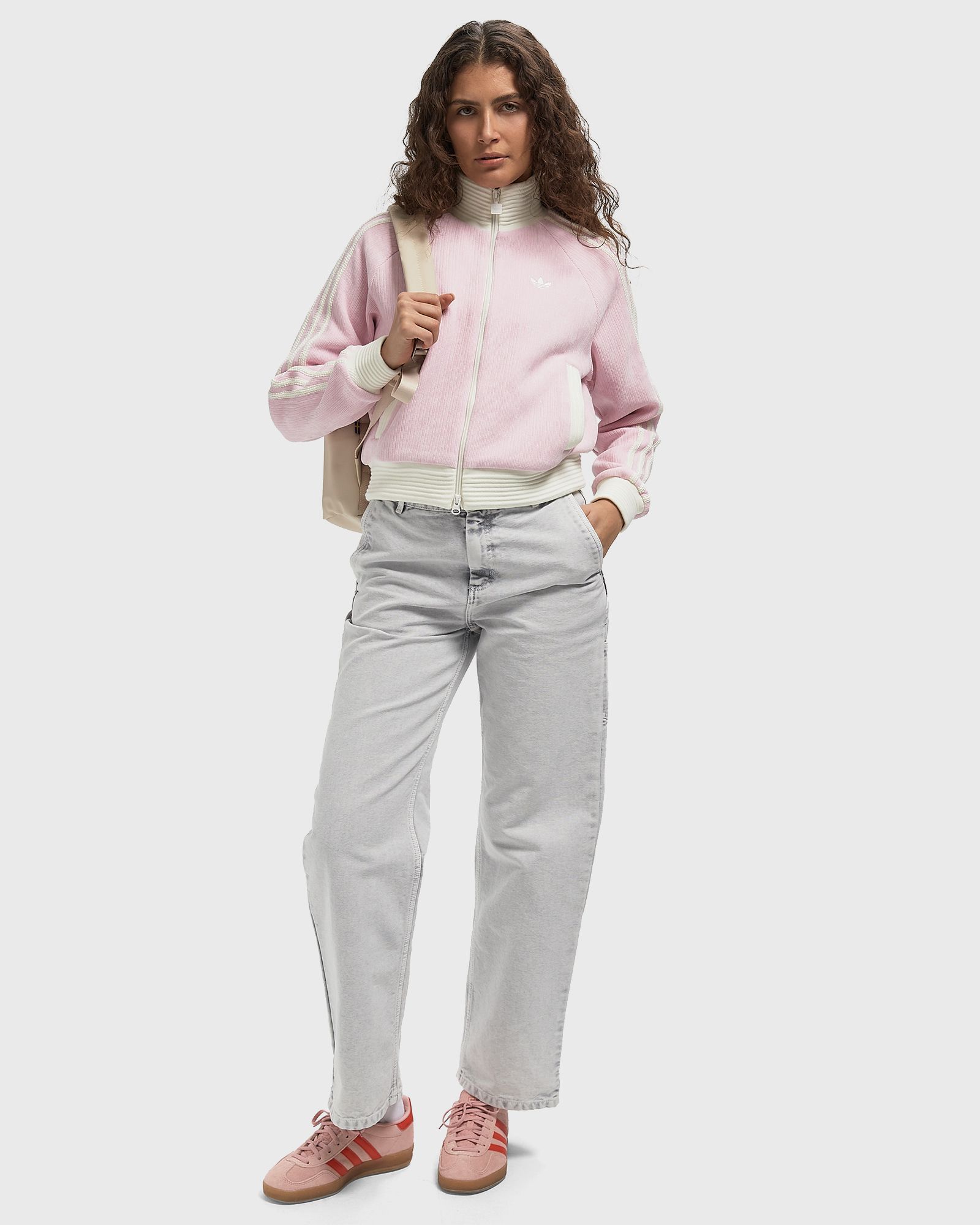 VELOUR KNIT TRACK TOp