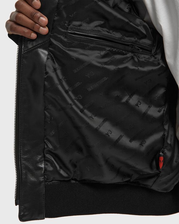 x NEIGHBORHOOD LEATHER BOMBER JACKET