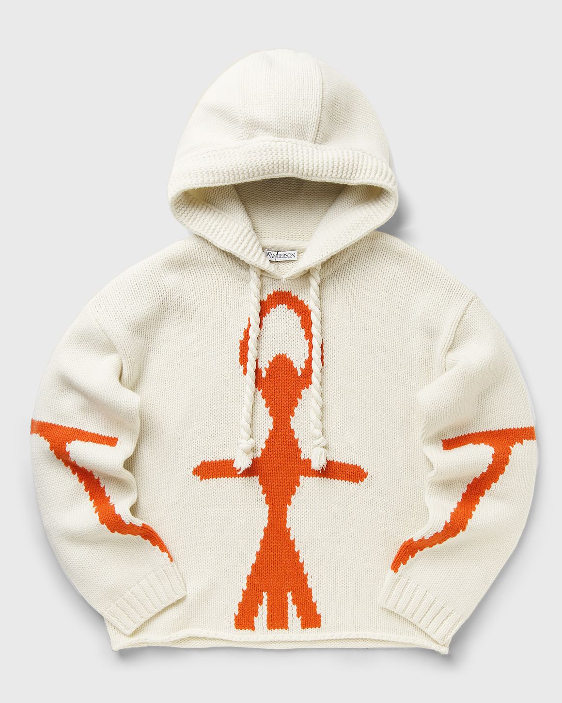 【関税込み】JW Anderson タン＆オレンジ Anchor Logo フーディ Anderson タン＆オレンジ 【関税込み】JW フーディ Anchor Logo