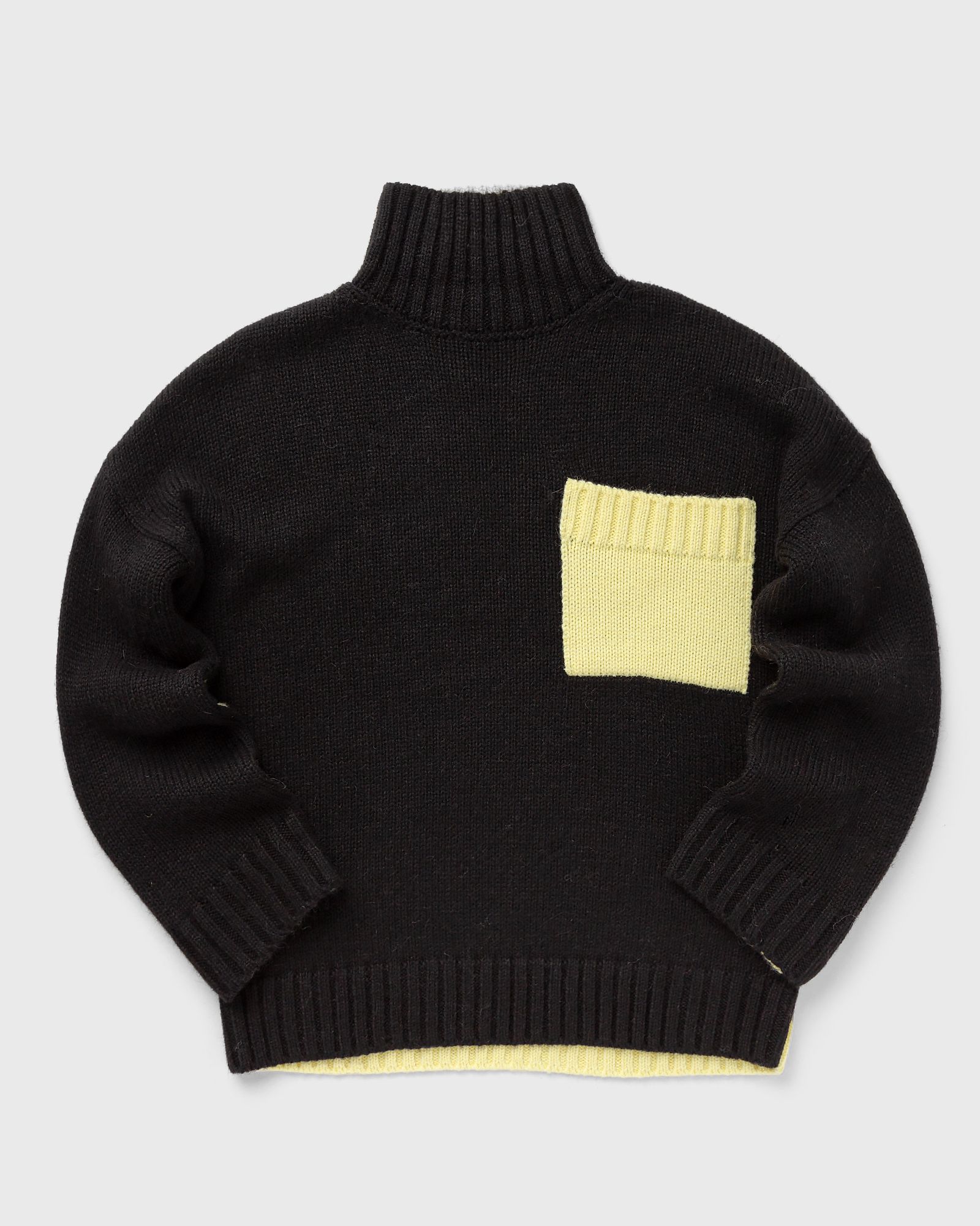 JW Anderson - contrast patch pocket jumper men pullovers black in größe:l