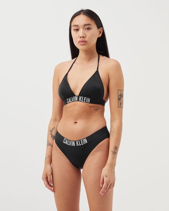 Black Calvin Klein Swim Triangle Bikini Top