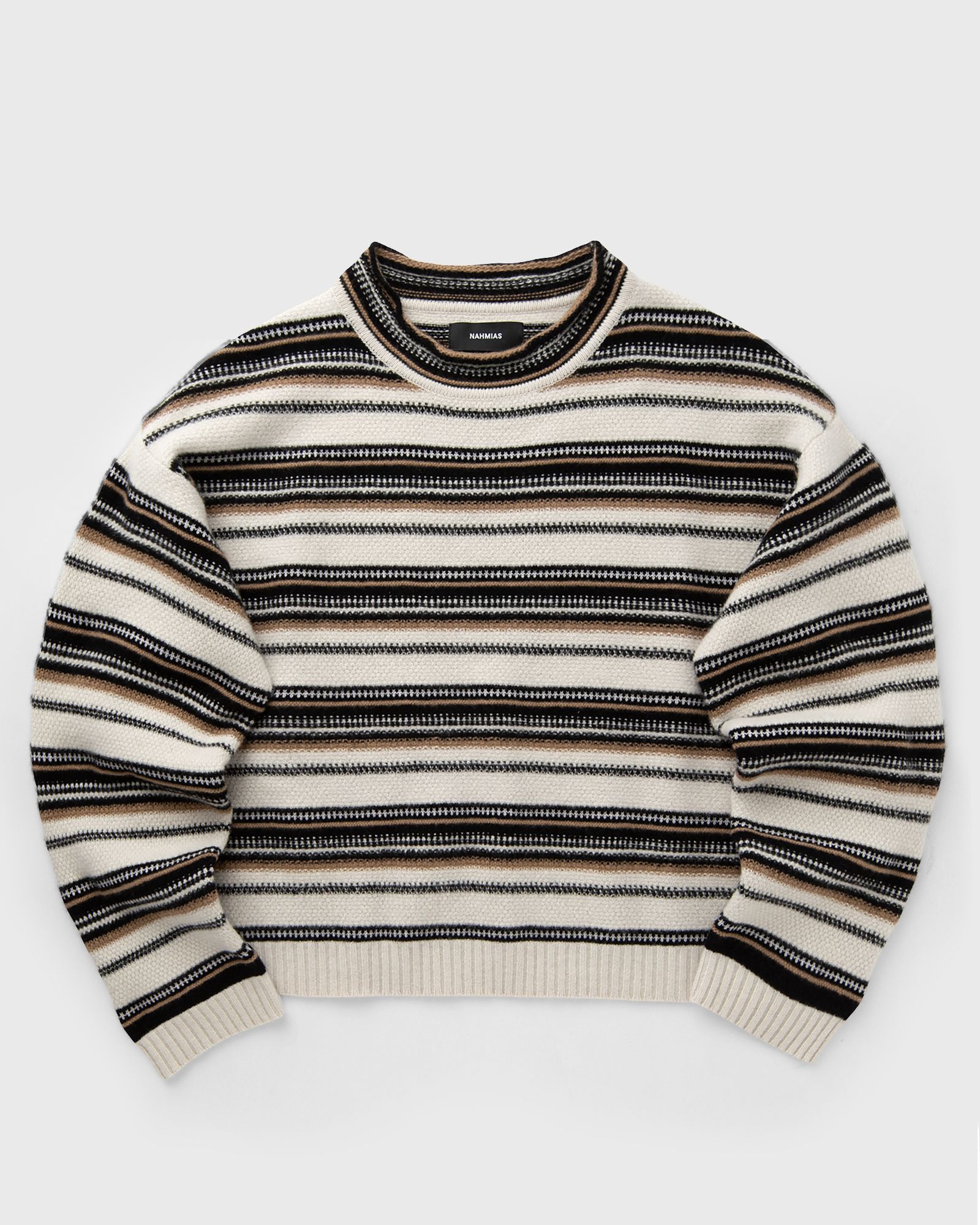 Striped Knit Boxy Crewneck