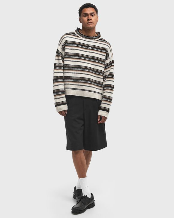 Thumbnail - Striped Knit Boxy Crewneck