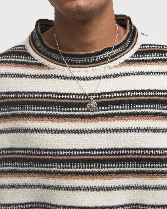 Striped Knit Boxy Crewneck