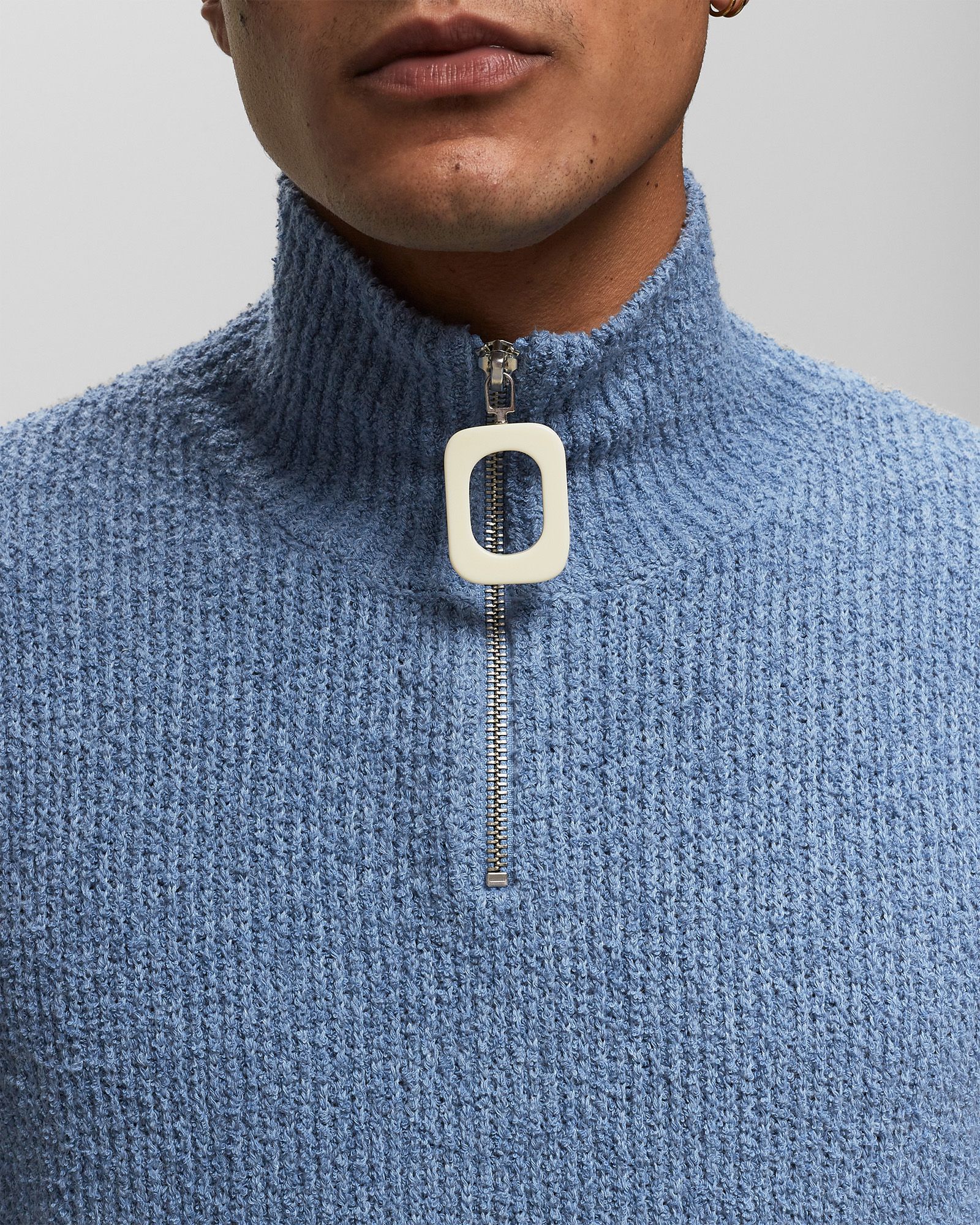 BOUCLE HENLEY JUMPER