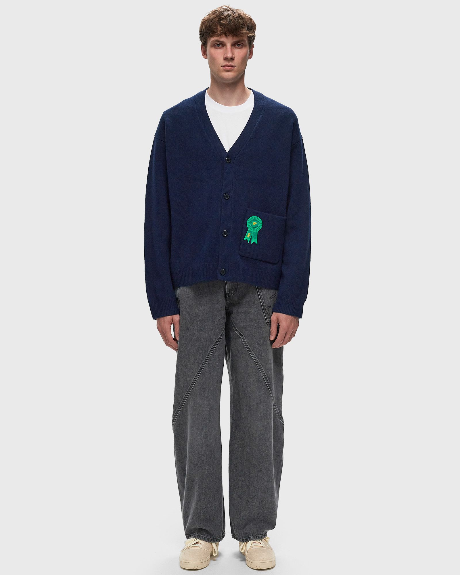 ROSETTE PATCH POCKET CARDIGAN