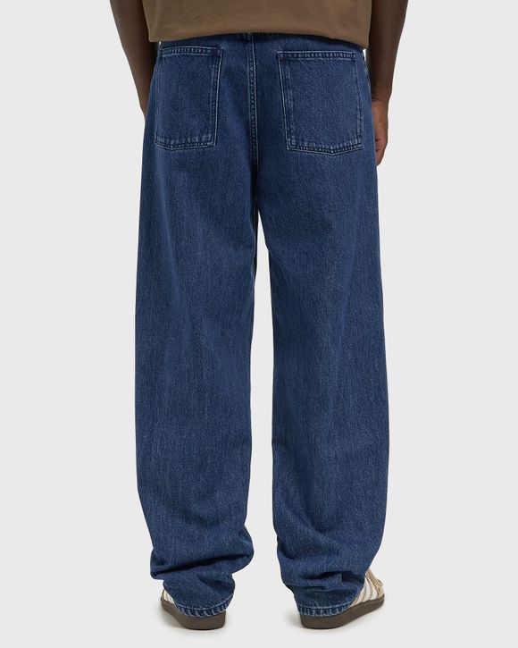 Straight Blue Cotton Jeans