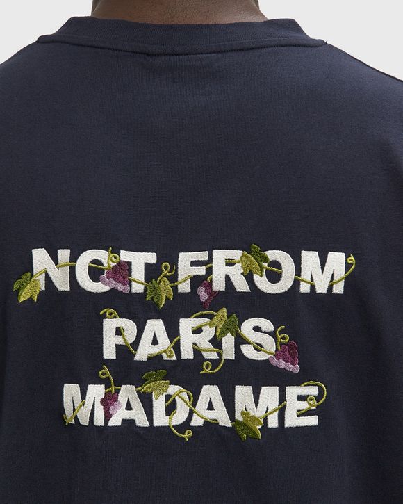 Vine Embroidered Slogan Tee