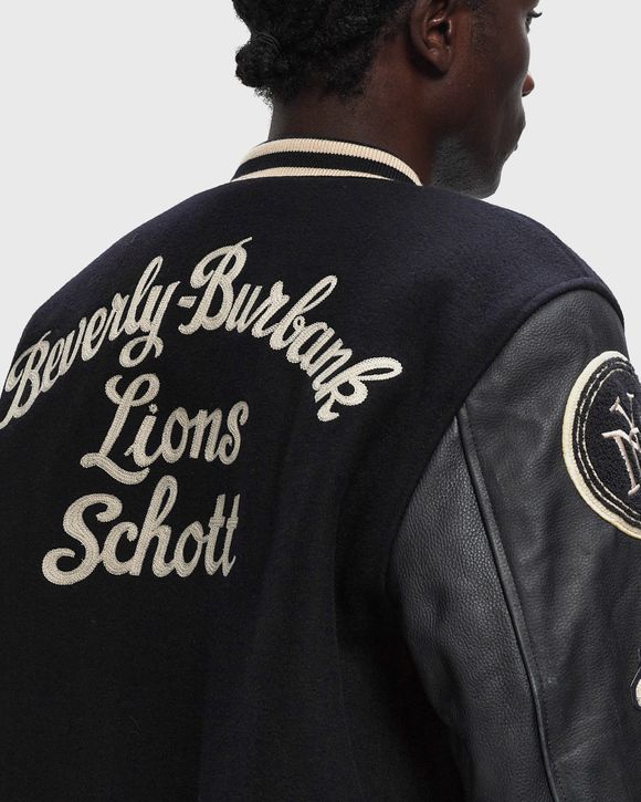 Schott NYC LCBOWLER Jacket Men Bomber Jackets College Jackets Blue in Size M