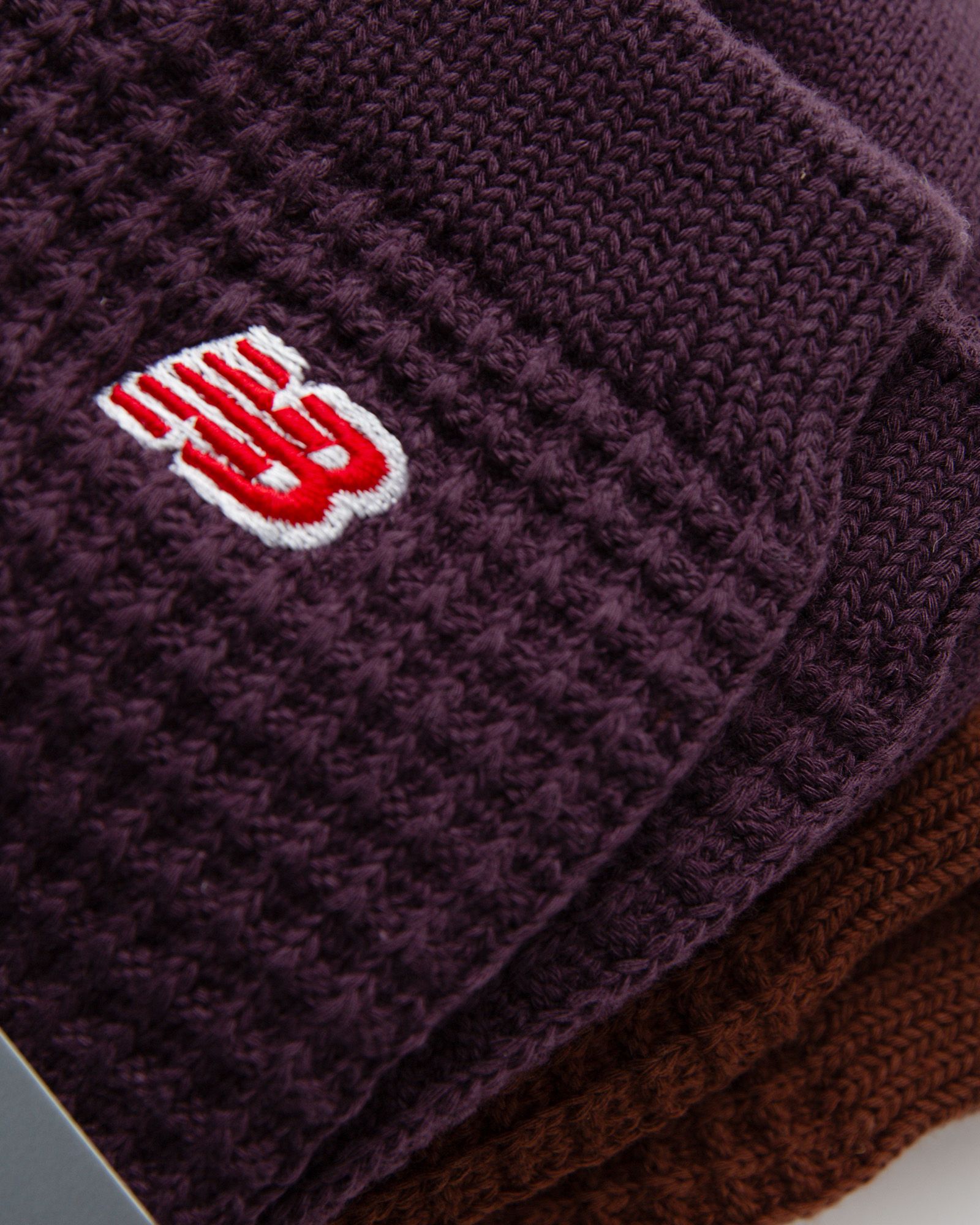 Waffle Knit Ankle Socks 2 Pack