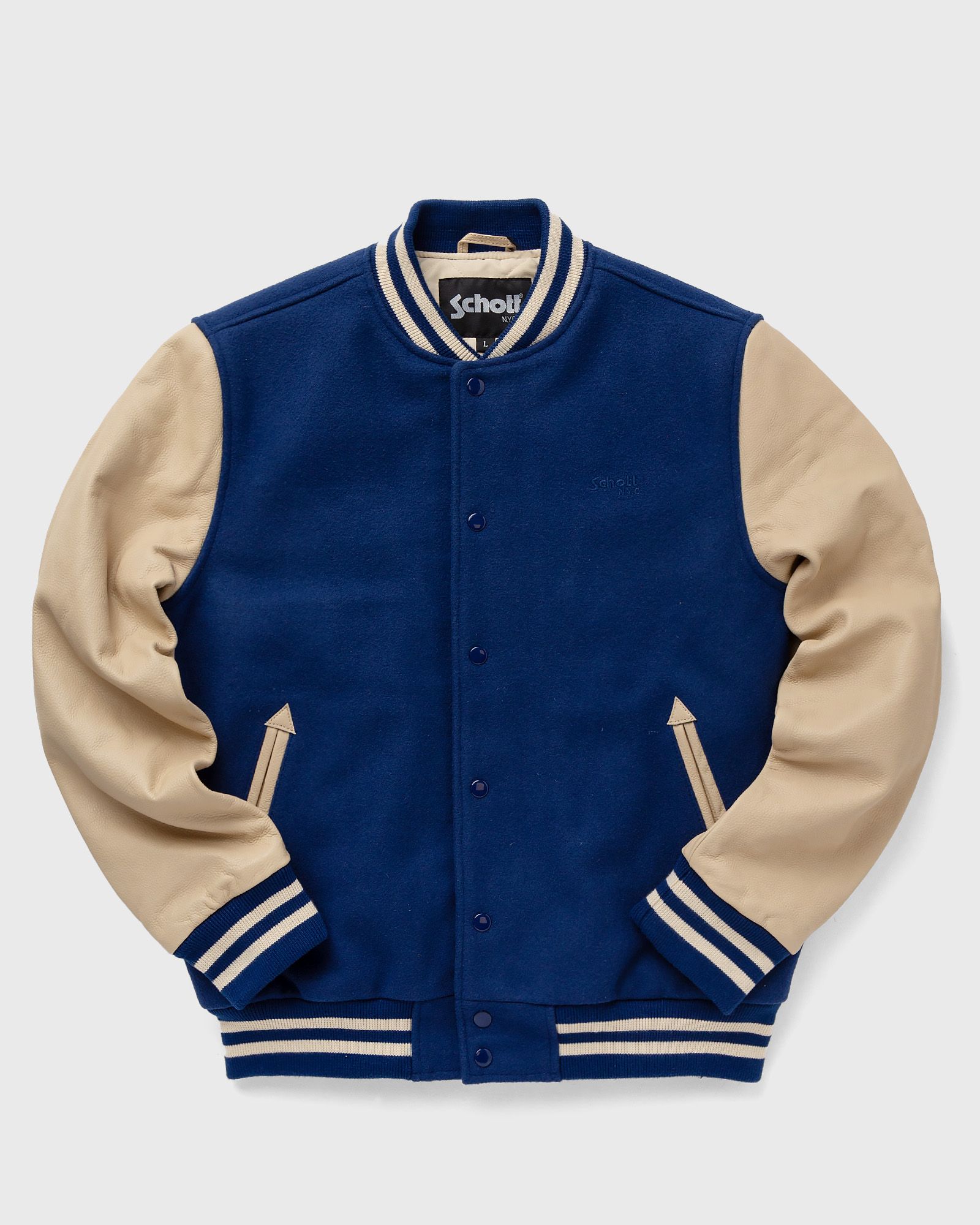 VARSITY COL RIB CUIR / LAINE