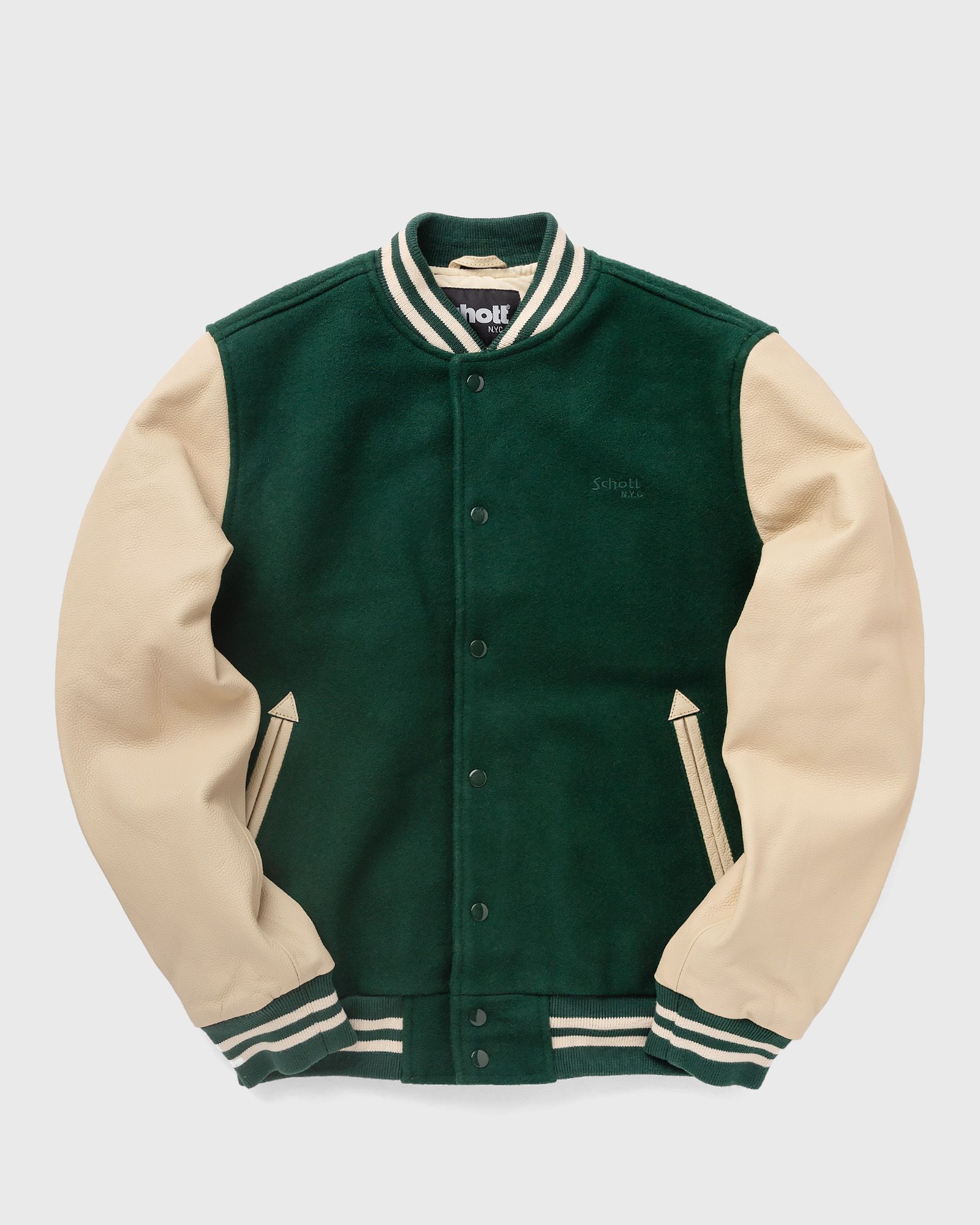 VARSITY COL RIB CUIR / LAINE