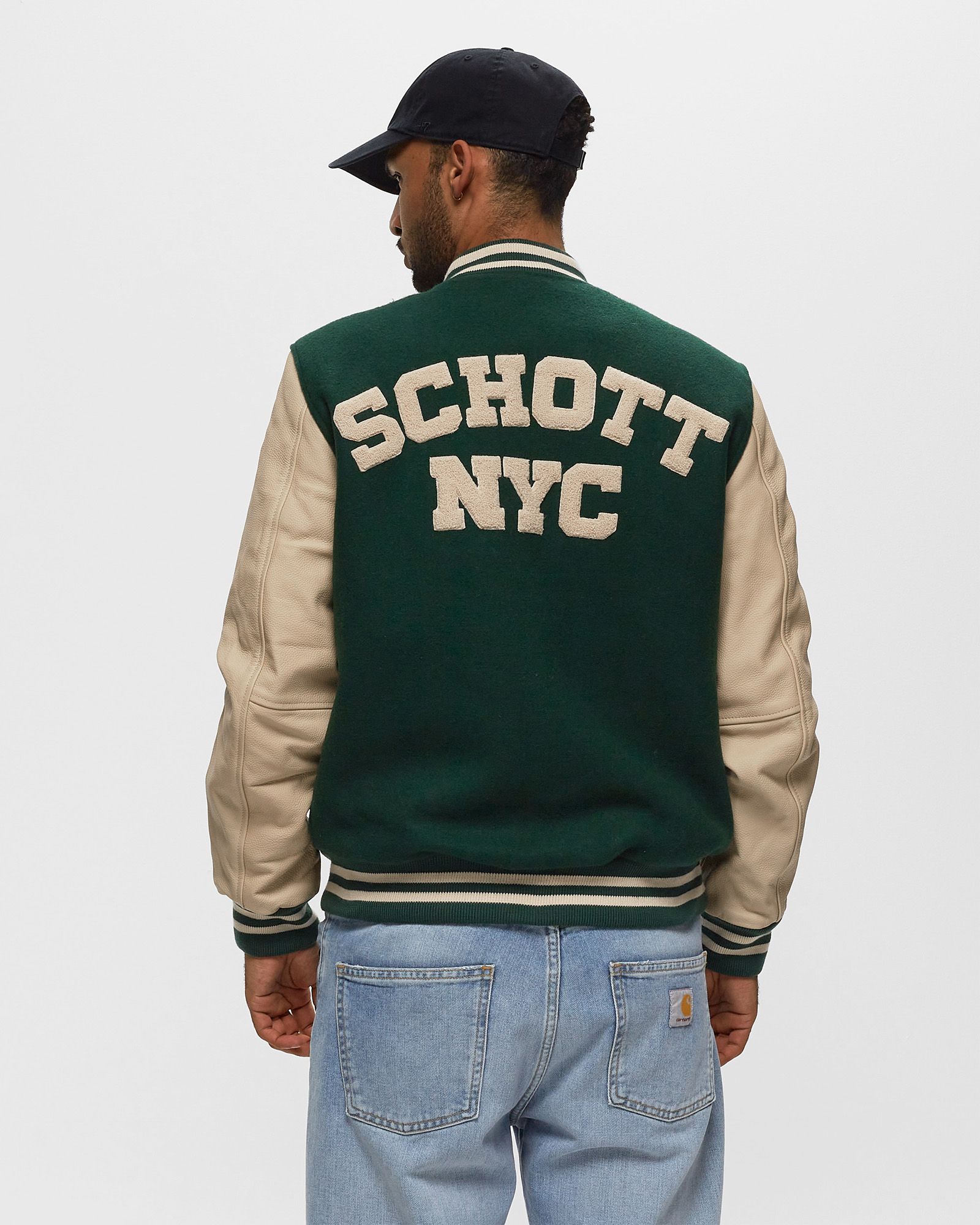 VARSITY COL RIB CUIR / LAINE