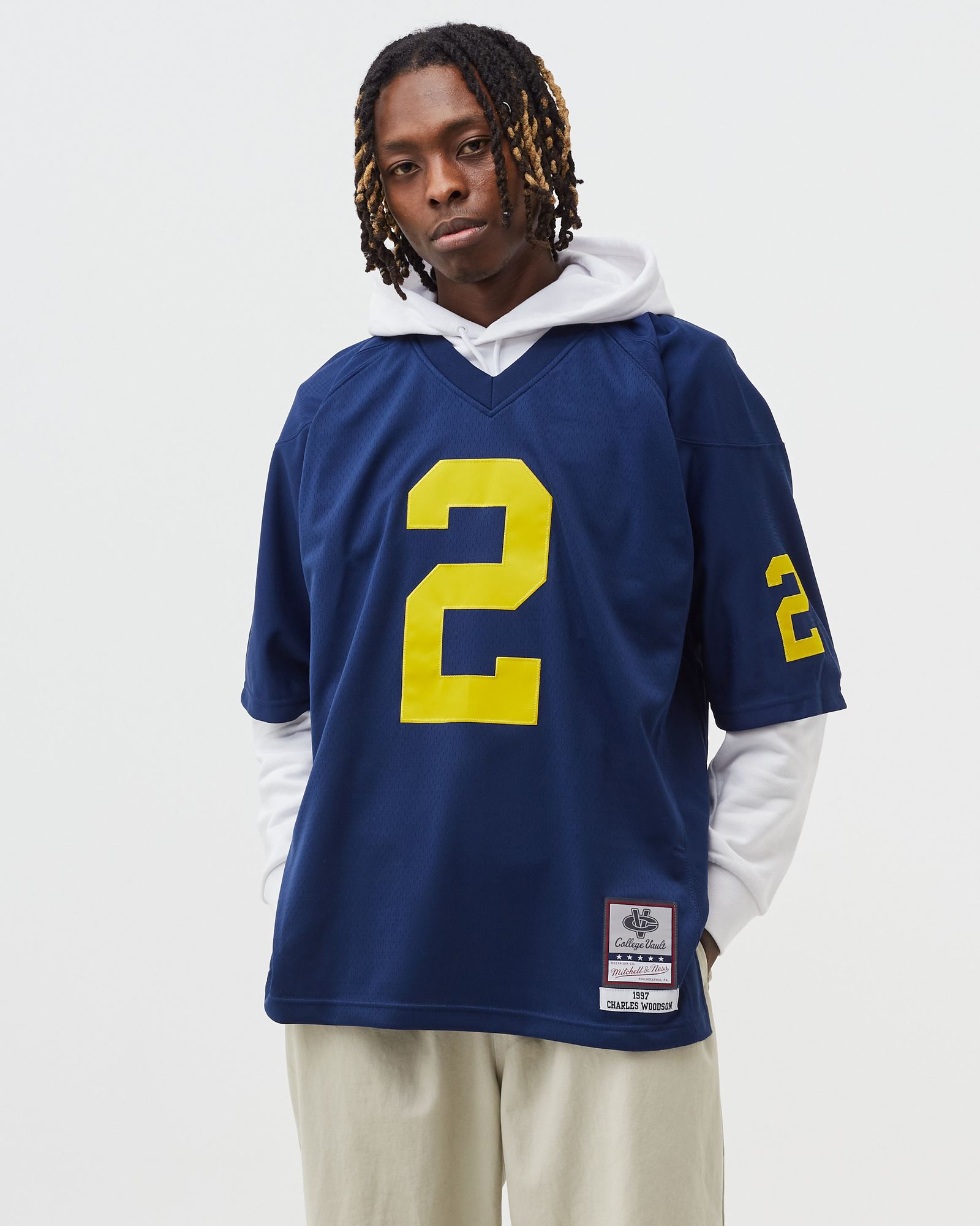 NFL DARK JERSEY UNIVERSITY MICHIGAN 1997 CHARLES WOODSON #2