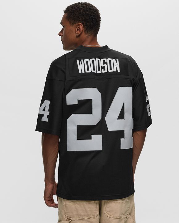 Nike Las Vegas Raiders No24 Charles Woodson White/Black Men's Stitched NFL Elite Fadeaway Fashion Jersey