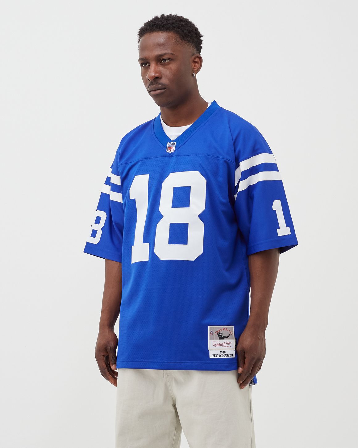 Mitchell Ness NFL Legacy Jersey Indianapolis Colts 1998 Peyton Manning 18 Blue BSTN Store