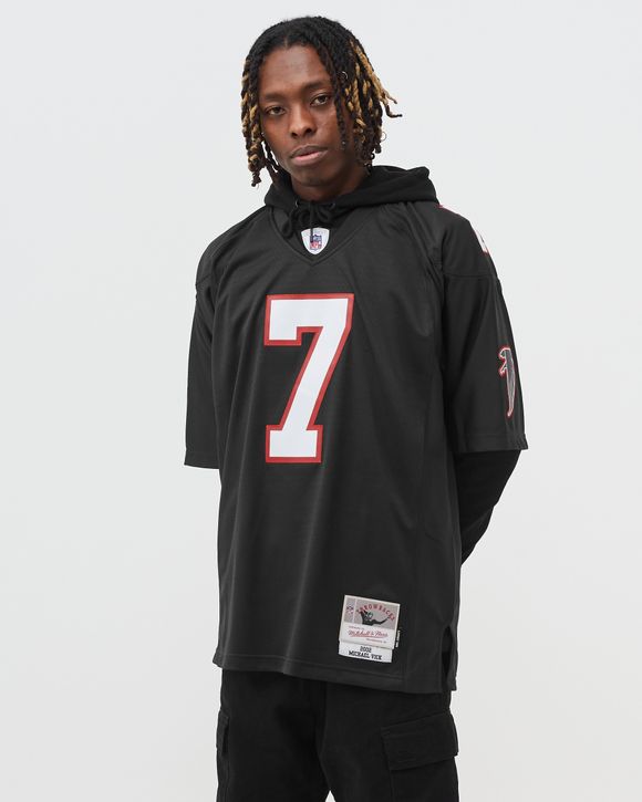 Michael Vick Atlanta Falcons Mitchell & Ness 2002 Authentic Throwback Retired Player Jersey – Black