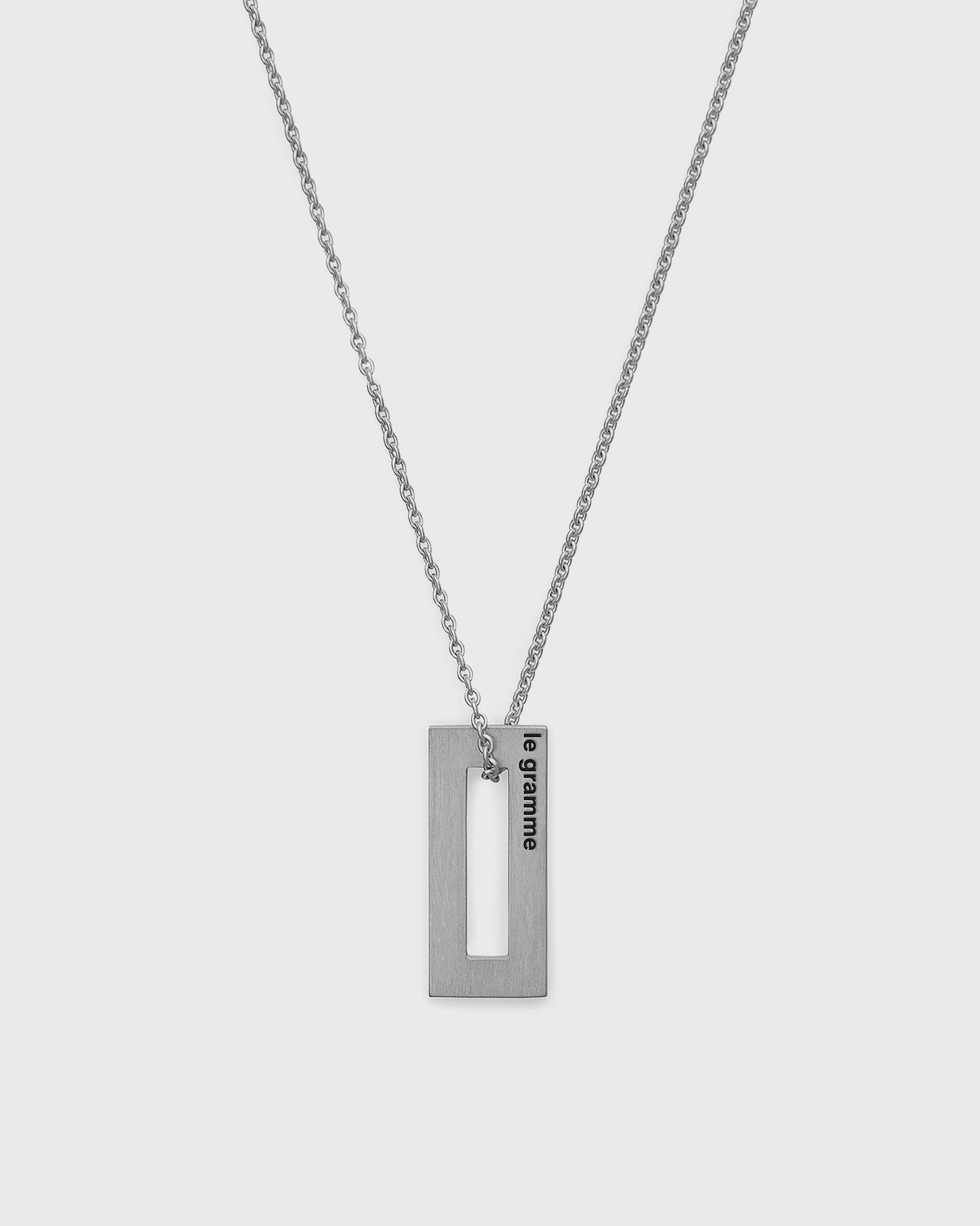 1.5g-polished and brushed sterling silver-rectangle-necklace