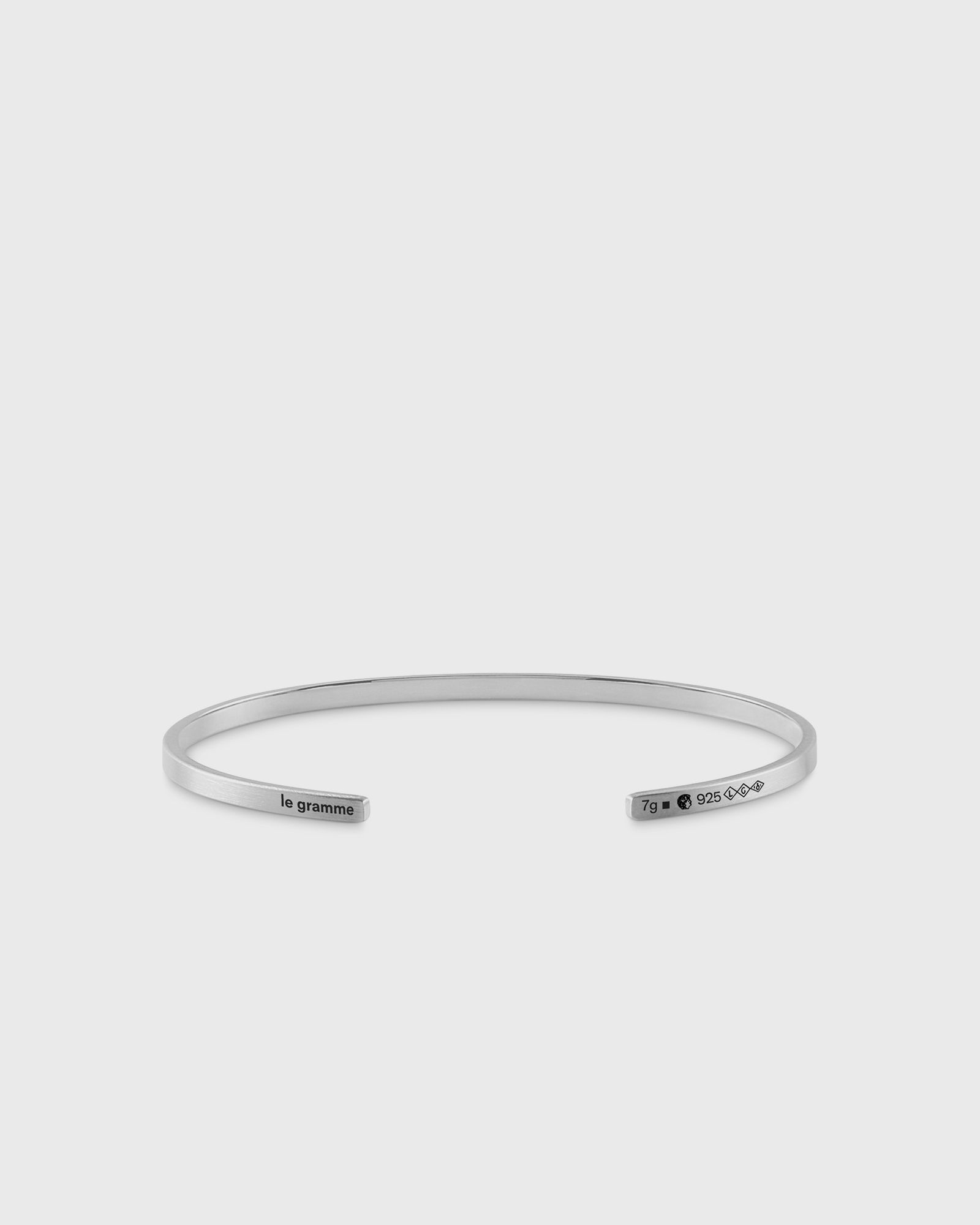 7g-brushed-sterling silver-ribbon-bracelet
