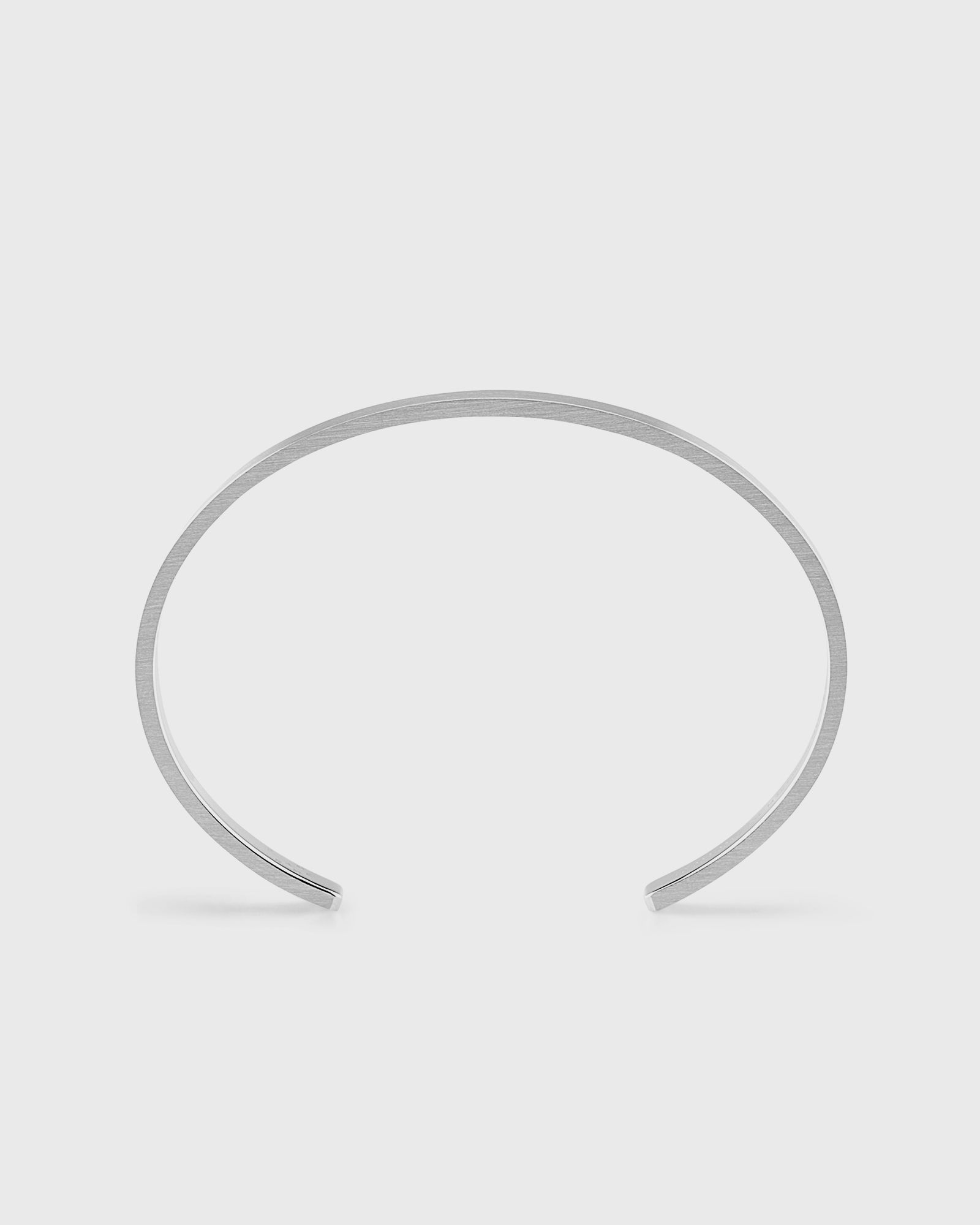 15g-brushed-sterling silver-ribbon-bracelet