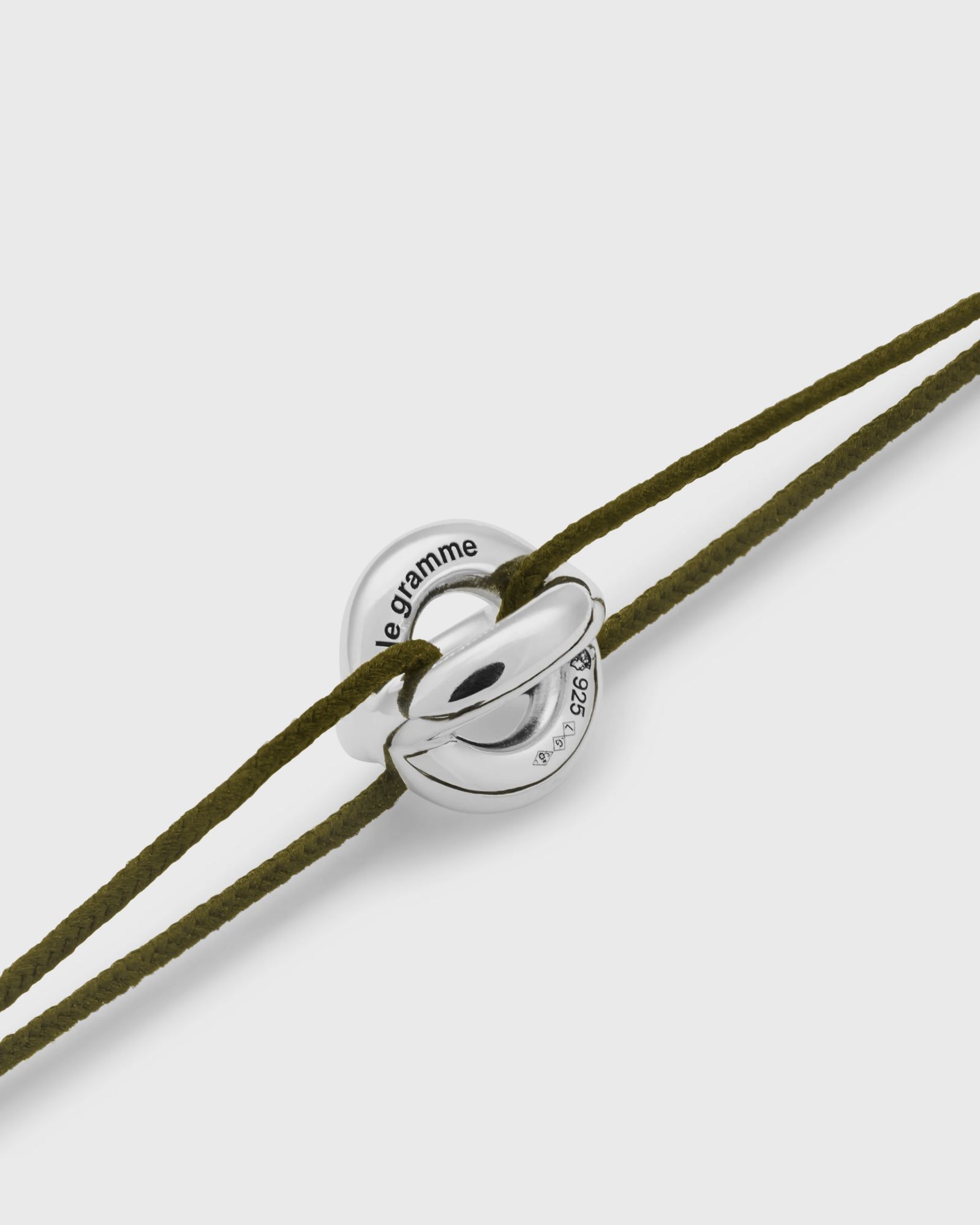 3g-khaki-cord entrelacs-bracelet