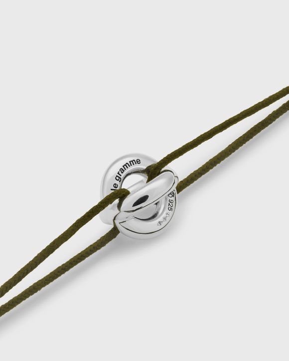 3g-khaki-cord entrelacs-bracelet