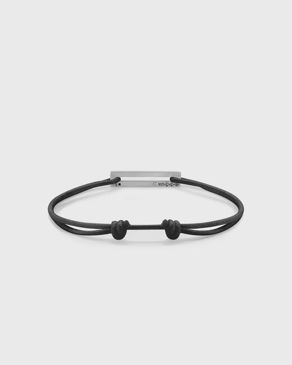 1.7g-polished sterling silver-black cord-bracelet