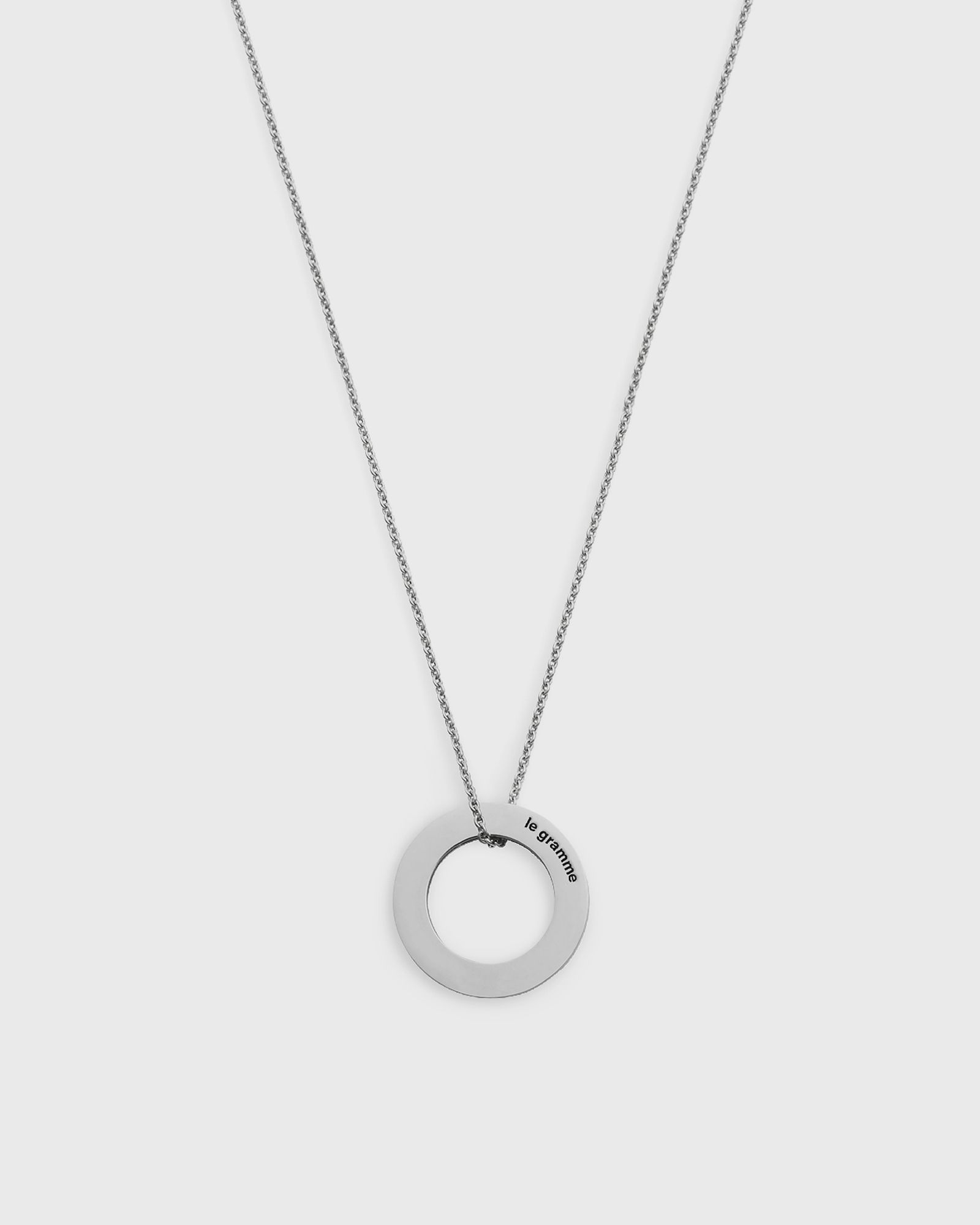 2.5g-polished sterling silver-round-necklace