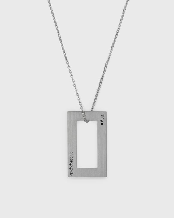 3.4g-polished and brushed-sterling silver-necklace