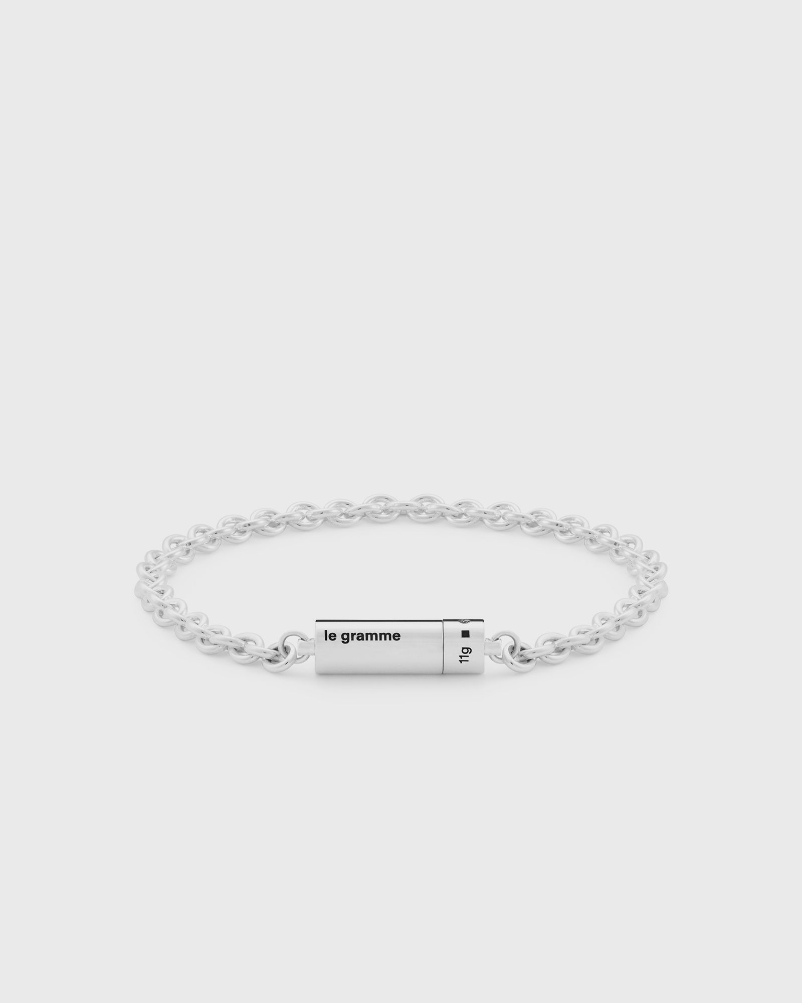 11g polished sterling silver chain cable bracelet  
