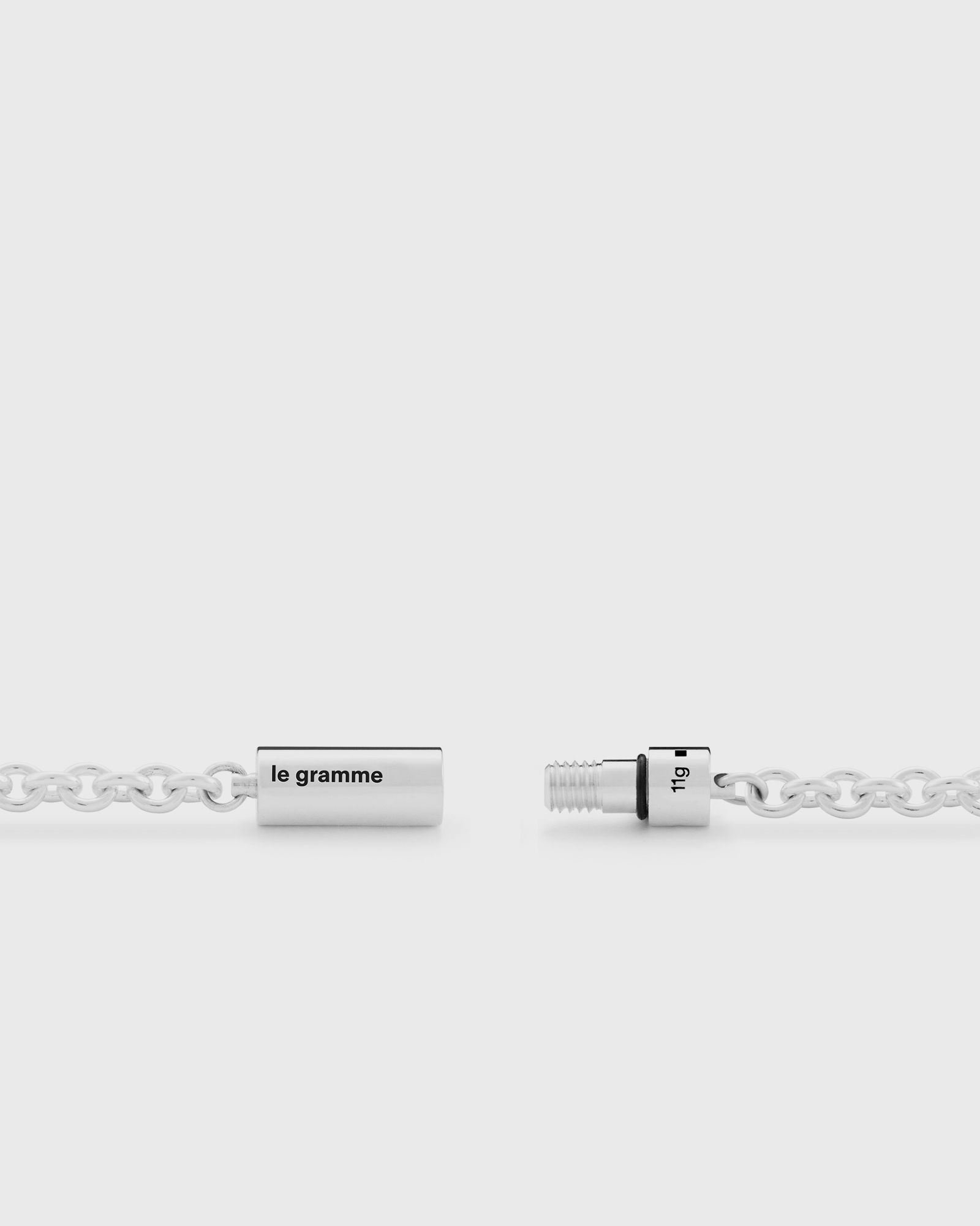 11g polished sterling silver chain cable bracelet  