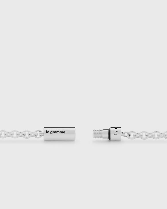 11g polished sterling silver chain cable bracelet  