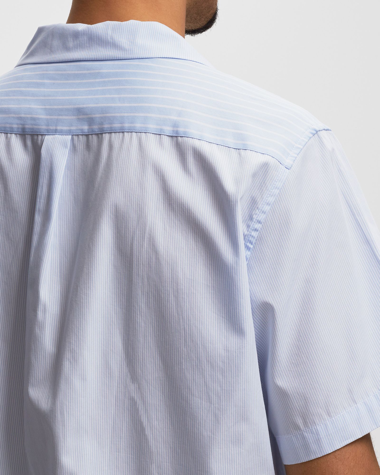 Leland Poplin Stripe Shortsleeve Shirt